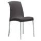 Designer canteen chair or garden chair Jenny Anthracite