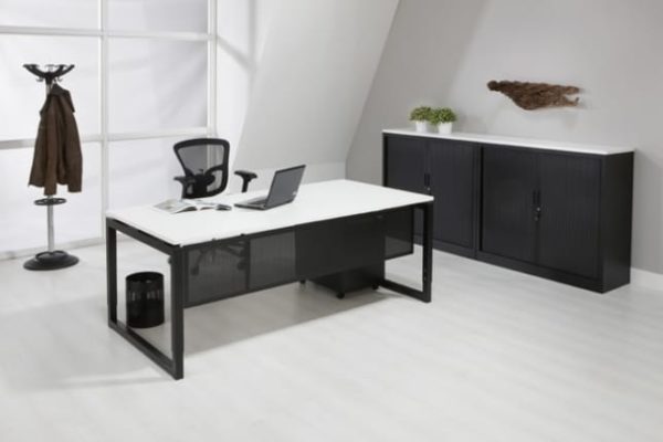 Table de conférence bureau 4 pieds Cube 200x100cm