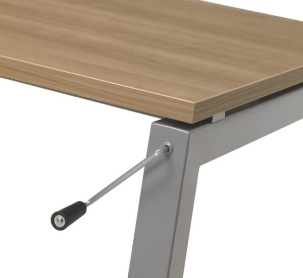 4-beiniger, über Kurbel verstellbarer Schreibtisch-Sitz/Sitzwürfel