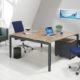 4-leg desk conference table Cube 160x160cm