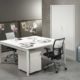 Table de conférence bureau 4 pieds Cube 160x160cm