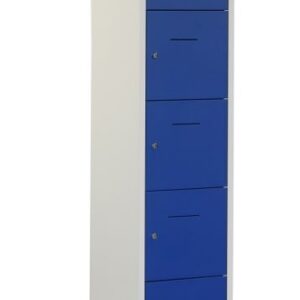 Industriële locker garderobekast 5 deurs (190×41,5x45cm)