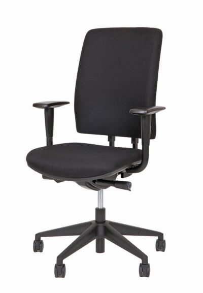 Ergonomische bureaustoel A680 met EN-1335 normering zwarte stof