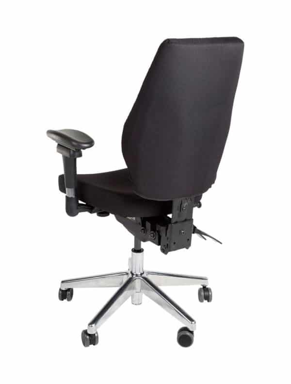 Bureaustoel Basic Zwart met kunststof voetkruis
