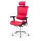 X-Chair bureaustoel X4 brisa leer Rood met hoofdsteun