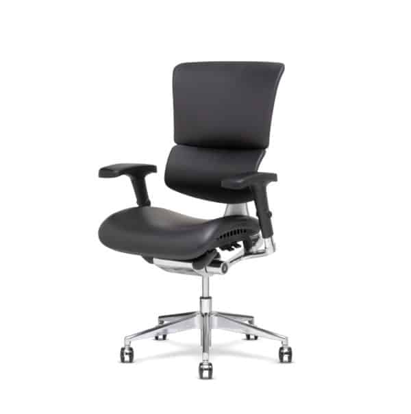 X-Chair bureaustoel X4 brisa leer Zwart