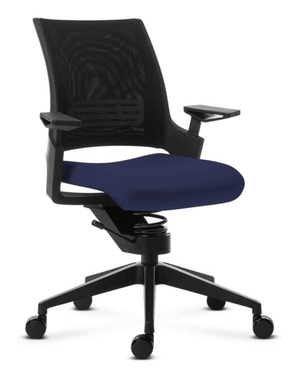 Ergonomische bureaustoel Adaptic Mio Donkerblauw