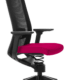 Chaise de bureau thérapeutique ergonomique Adaptic Evora Tissu Rouge Bordeaux