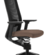 Ergonomic therapeutic office chair Adaptic Evora Brown Fabric