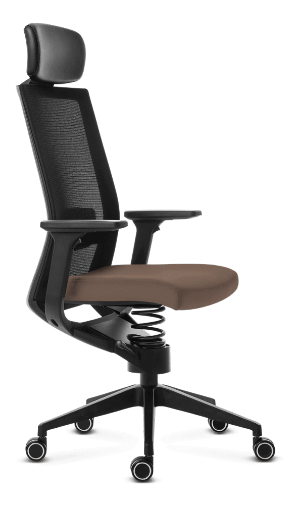 Ergonomic therapeutic office chair Adaptic Evora Brown Fabric