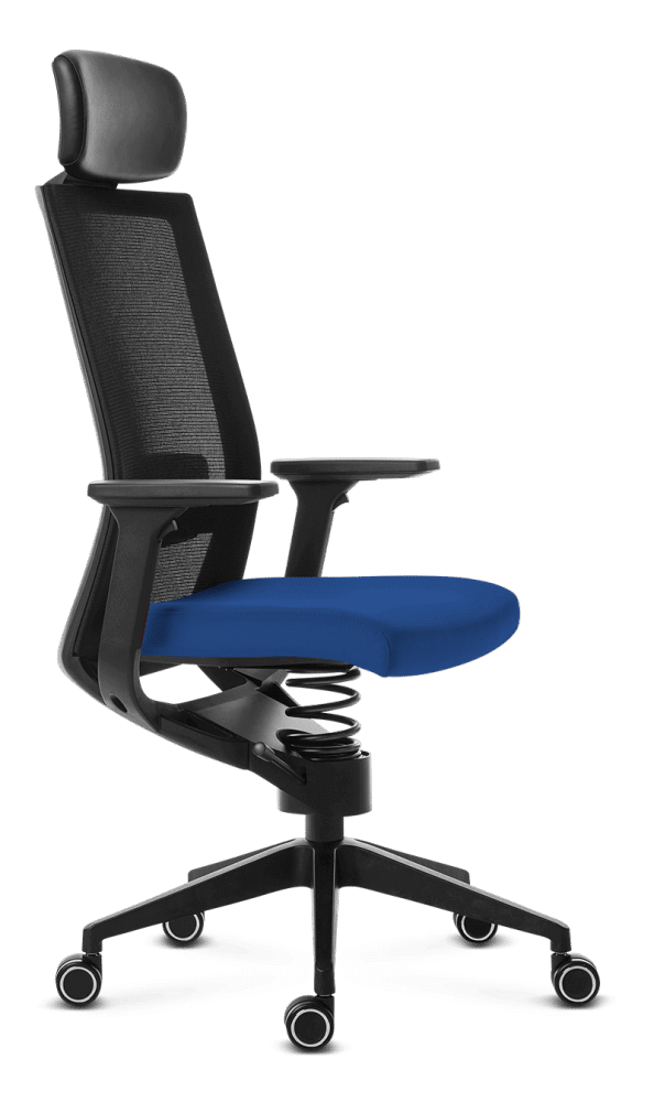 Ergonomic therapeutic office chair Adaptic Evora Bright Blue Fabric