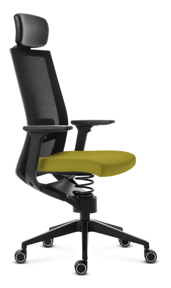 Ergonomic therapeutic office chair Adaptic Evora Olive Fabric