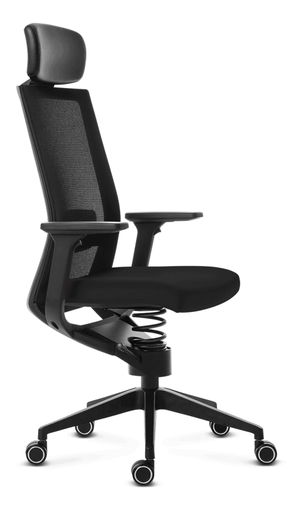Chaise de bureau thérapeutique ergonomique Adaptic Evora Tissu Noir