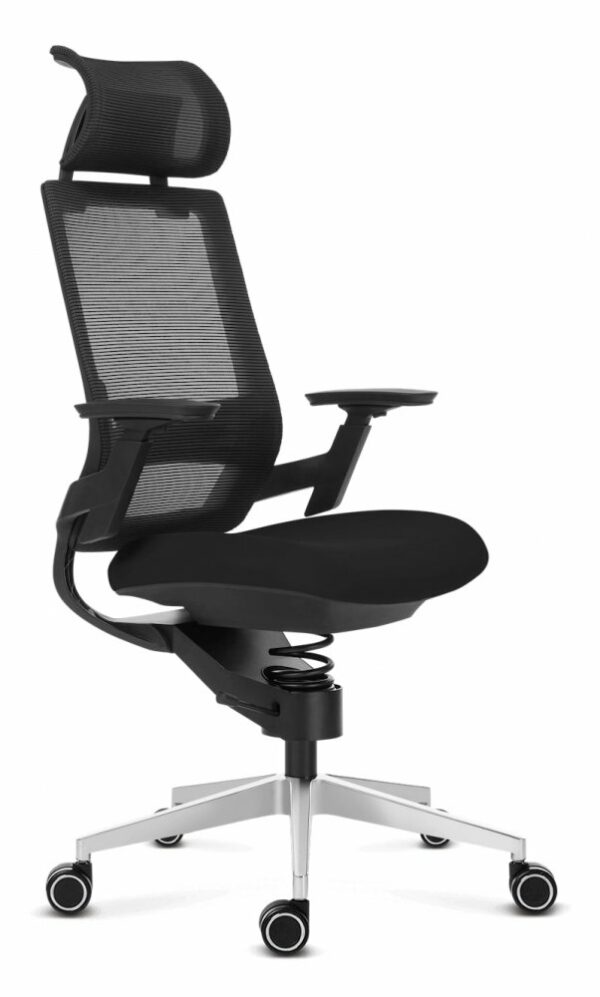 Ergonomische therapeutische bureaustoel Adaptic Comfort Zwart Stof