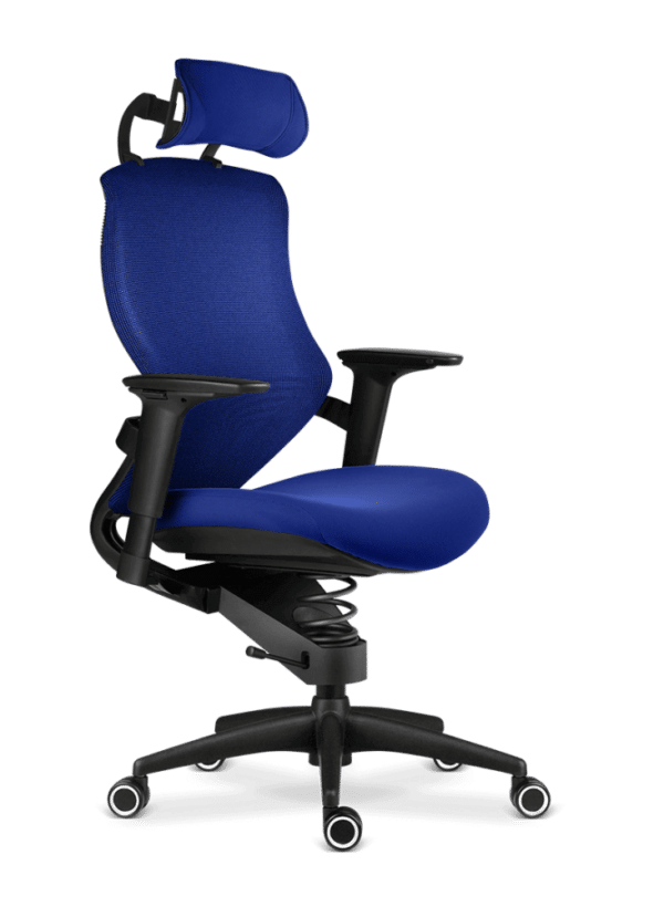 Sillón de oficina terapéutico ergonómico Adaptic Xtreme Tela Azul Brillante