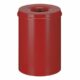 Flammenlöschender Abfallbehälter, Farbe Rot, 30 Liter