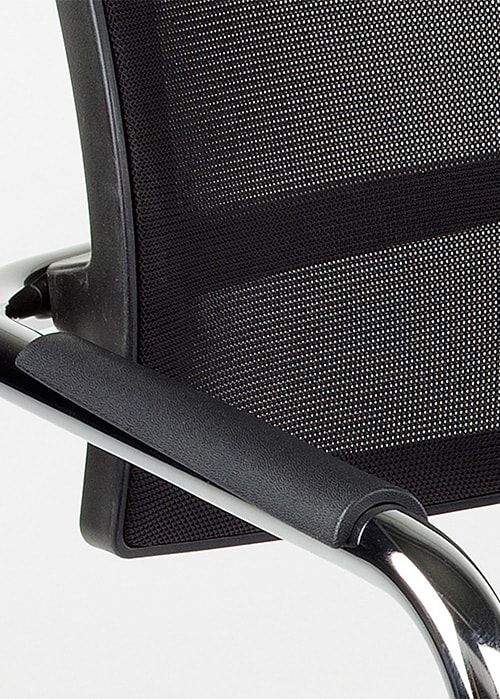 Konferenzstuhl Magentix mit Netzrückensitz aus Stoff